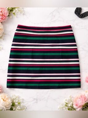Talbots Colorful Striped Pencil Skirt